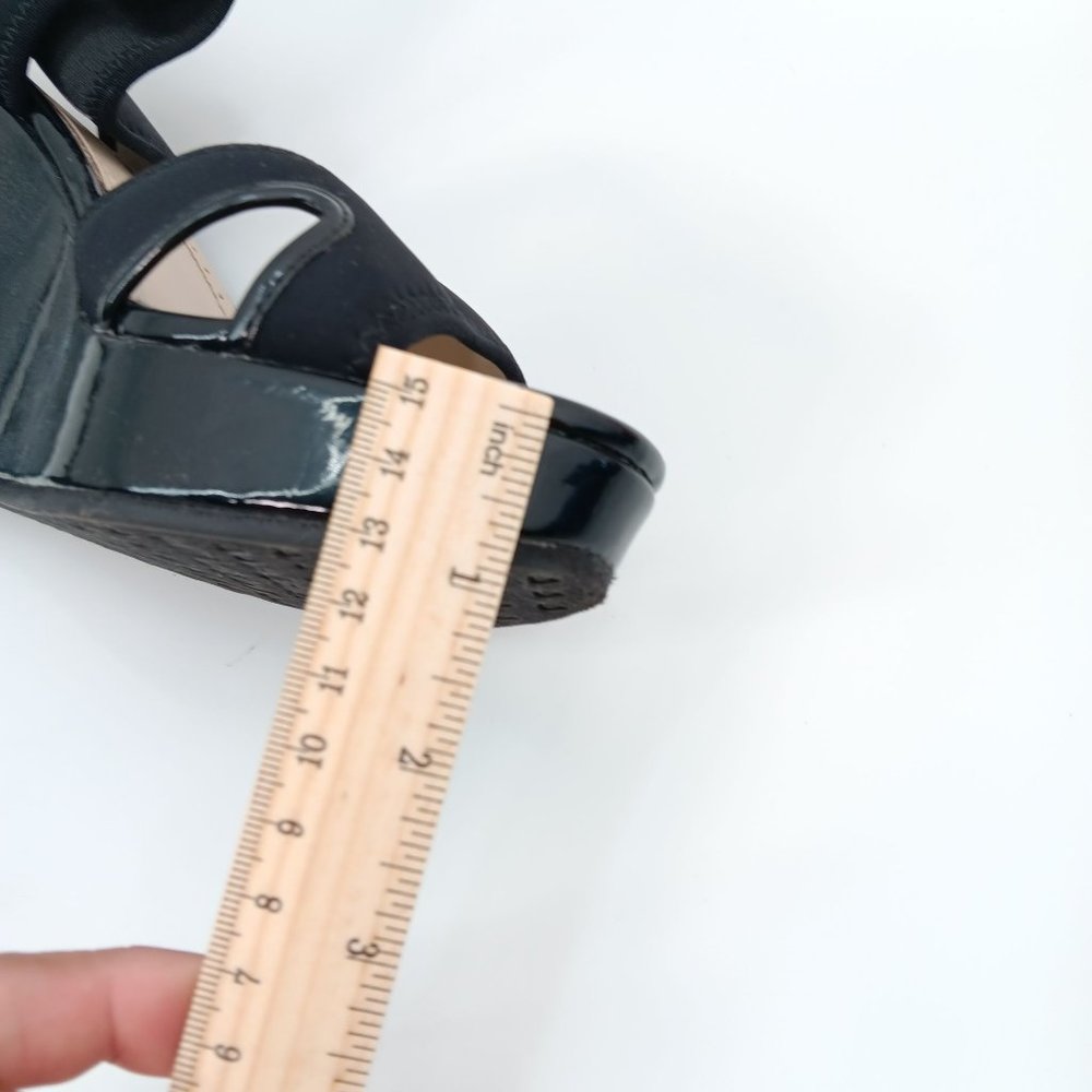 ADRIENNE VITTADINI BLACK PLATFORM SANDALS SIZE 7.5M - Picture 8 of 16